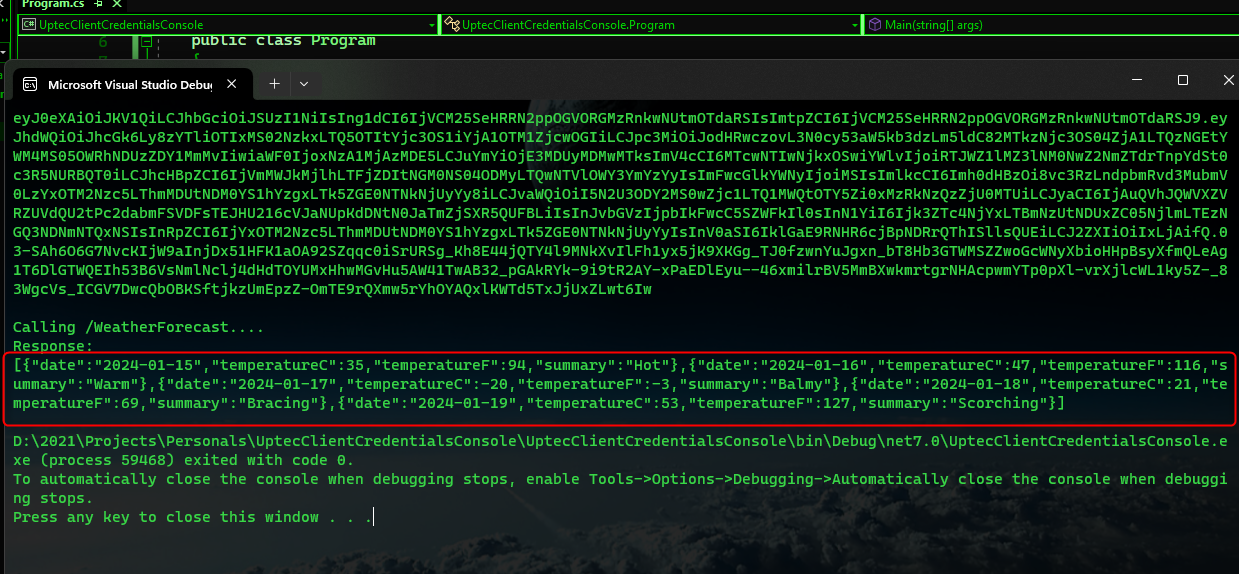 Auth Series #3 - Call ASP.NET Core API Protected by Azure AD/Microsoft Entra ID via Console Client Credentials Flow